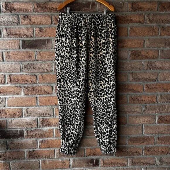 HORSES ATELIER | Leopard  cotton designer leopard Print Joggers trousers pant - Picture 1 of 5